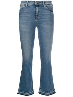 TWINSET укороченные джинсы с необработанными краями