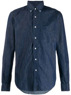 Aspesi джинсовая рубашка с длинными рукавами