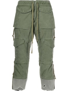 Greg Lauren укороченные брюки карго