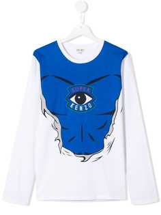 Kenzo Kids топ с принтом