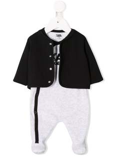 Karl Lagerfeld Kids пижамный комплект с накидкой и логотипом