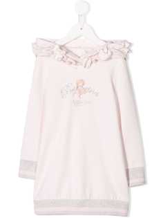 Lapin House платье с капюшоном и оборками