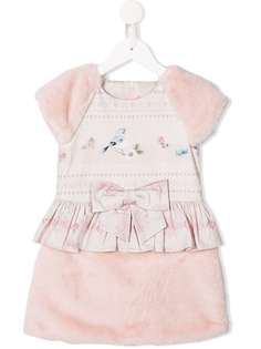 Lapin House платье с искусственным мехом