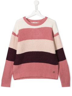 Pinko Kids TEEN striped knit jumper