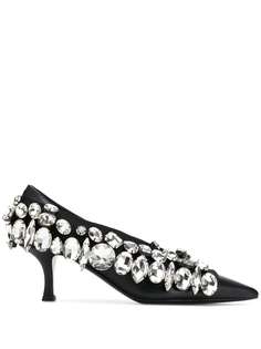 Nº21 embellished mid-heel pumps