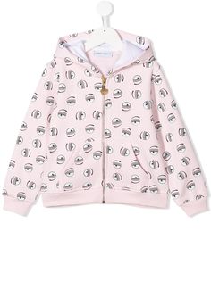 Chiara Ferragni Kids printed eye hoodie