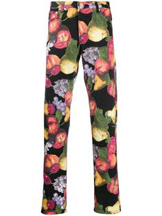 Soulland брюки прямого кроя с принтом Fruit