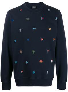 PS Paul Smith толстовка с длинными рукавами и вышивкой