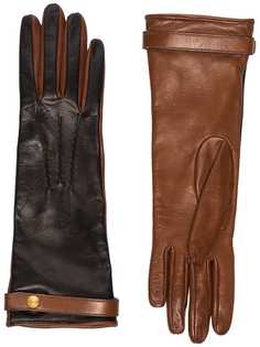 Burberry перчатки со вставками