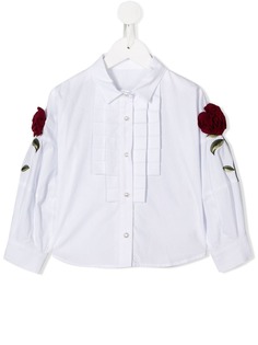 Lapin House рубашка с декорированной планкой