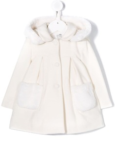 Lapin House пальто с оторочкой из искусственного меха