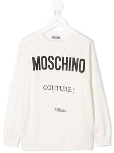 Moschino Kids джемпер с логотипом