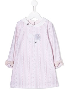 Lapin House платье фактурной вязки с принтом