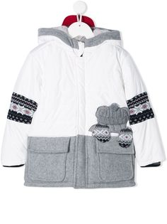 Lapin House пуховик со вставками