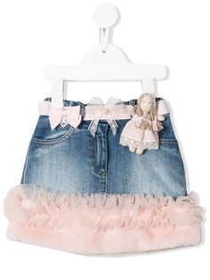 Lapin House джинсовая юбка с пышным подолом