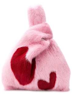Simonetta Ravizza Furrissima heart tote bag