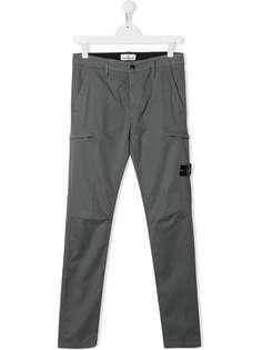 Stone Island Junior габардиновые брюки