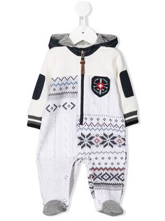 Lapin House комбинезон для новорожденного с нашивкой-логотипом