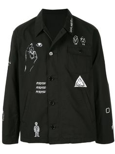 JohnUNDERCOVER куртка-рубашка с принтом Psychic