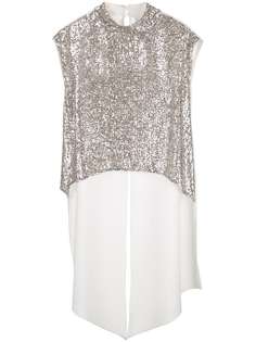 Sachin & Babi sequin-embellished asymmetric blouse