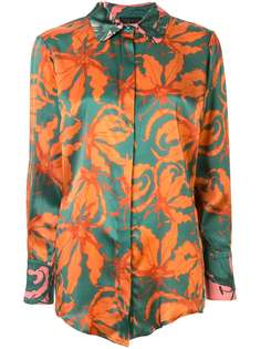 Anteprima атласная рубашка Fiore Gloriosa