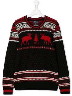 Ralph Lauren Kids джемпер Reindeer