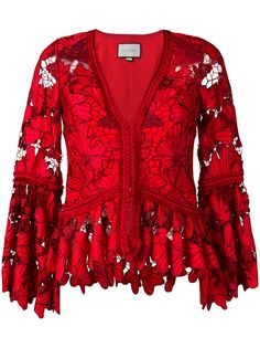 Alexis структурированная блузка с цветочным кружевом