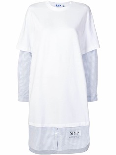 SJYP многослойное платье-футболка