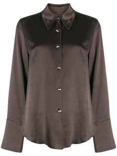 Nanushka рубашка Mandine с перламутровыми пуговицами