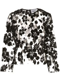 Ashley Williams полупрозрачная блузка с вышивкой