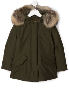 Woolrich Kids плащ с капюшоном