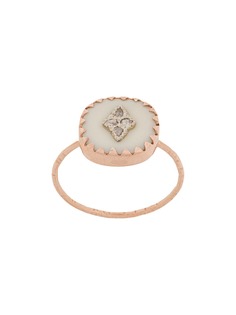 Pascale Monvoisin кольцо Pierrot White из розового золота с бриллиантами и камнями