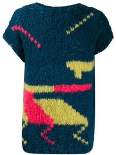 Paria Farzaneh свитер крупной вязки с короткими рукавами