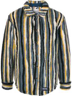 Napa By Martine Rose полосатая куртка-рубашка из шерпы