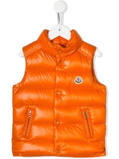 Moncler Kids дутый жилет с логотипом