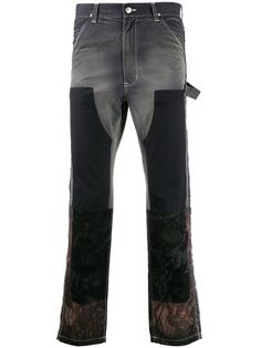 Facetasm джинсы прямого кроя в технике пэчворк