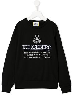 Iceberg Kids толстовка с логотипом