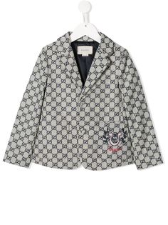 Gucci Kids блейзер с узором GG