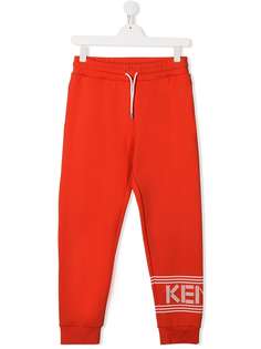 Kenzo Kids спортивные брюки с кулиской и логотипом
