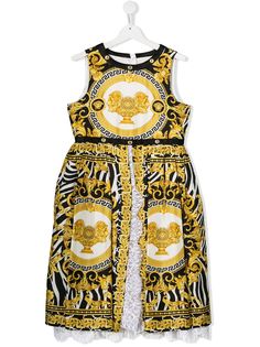 Young Versace платье с принтом Barocco