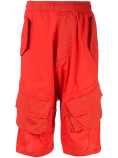 Julius шорты карго с низким шаговым швом