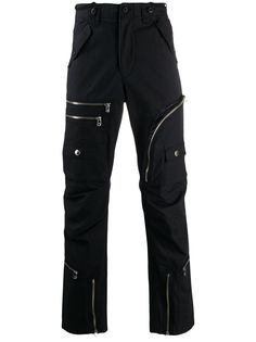 Facetasm loose fit biker trousers