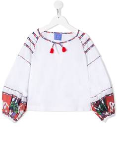 Stella Jean Kids туника с принтом и кисточками