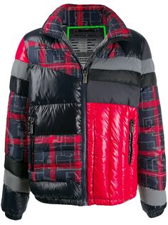 Frankie Morello пуховик в технике пэчворк