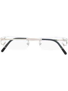 Cartier Eyewear очки без оправы с прямоугольными линзами