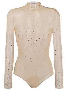 Burberry crystal embellished sheer body