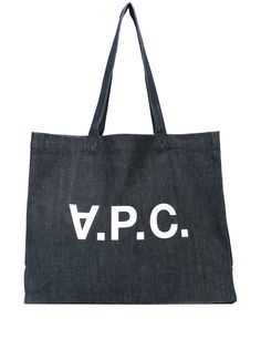 A.P.C. logo shopper tote