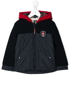 Lapin House куртка с капюшоном и вышитым логотипом