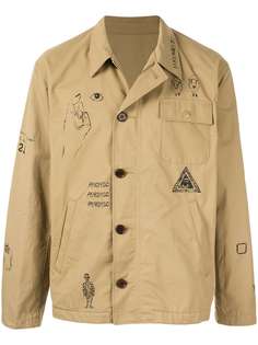 JohnUNDERCOVER куртка-рубашка с принтом Psychic