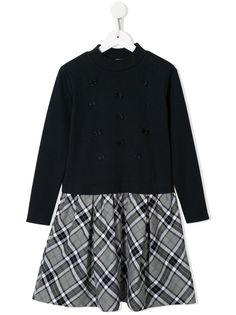 Familiar платье с контрастным подолом и бантами